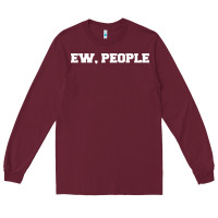 Burgundy Ew people Long Sleeve Tee - artisFamous