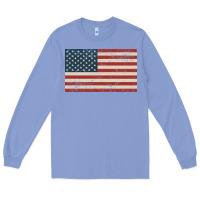 Colony Blue american flag Long Sleeve Tee - artisFamous