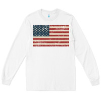 White american flag Long Sleeve Tee - artisFamous