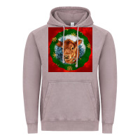 Vintage Zinc christmas red angus calf head Vintage Hoodie - LillyAllenDesigns