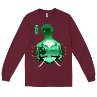 Burgundy Zoro Long Sleeve Tee - artisFamous