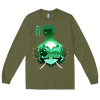 Army Green Zoro Long Sleeve Tee - artisFamous
