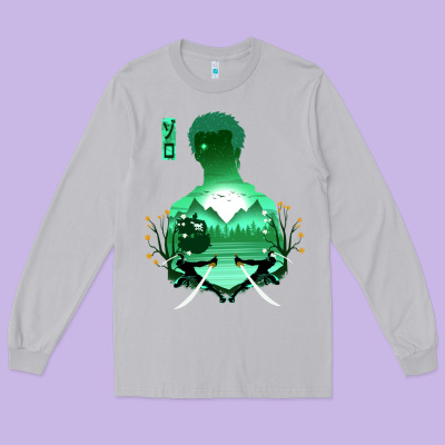 Zoro Long Sleeve Tee Designed By Artisfamous