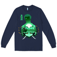 Navy Zoro Long Sleeve Tee - artisFamous