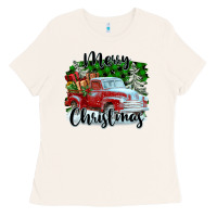 Bone Merry Christmas Truck With Gifts Ladies Tee - FaDigitalArtStudio