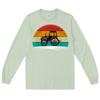 Matcha vintage tractor Long Sleeve Tee - artisFamous