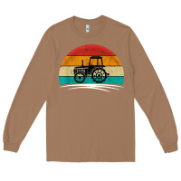 Toasted Coconut vintage tractor Long Sleeve Tee - artisFamous