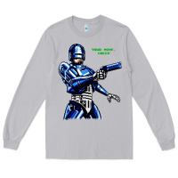 Moon Dust 8bit robocop Long Sleeve Tee - artisFamous