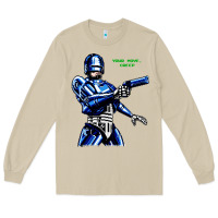 Mushroom 8bit robocop Long Sleeve Tee - artisFamous
