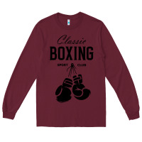 Burgundy boxing gym classic Long Sleeve Tee - artisFamous