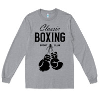 Heather Grey boxing gym classic Long Sleeve Tee - artisFamous