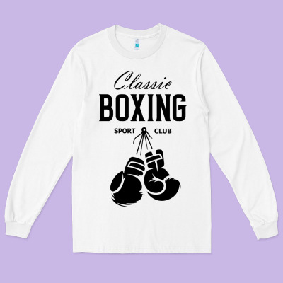 Boxing Gym Classic Long Sleeve Tee Designed By Artisfamous