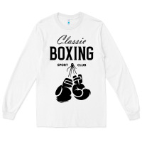 White boxing gym classic Long Sleeve Tee - artisFamous