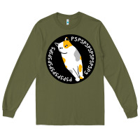 Army Green calico cat Long Sleeve Tee - artisFamous