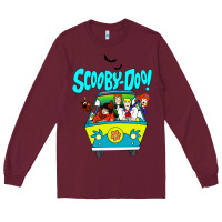 Burgundy scooby doo Long Sleeve Tee - artisFamous