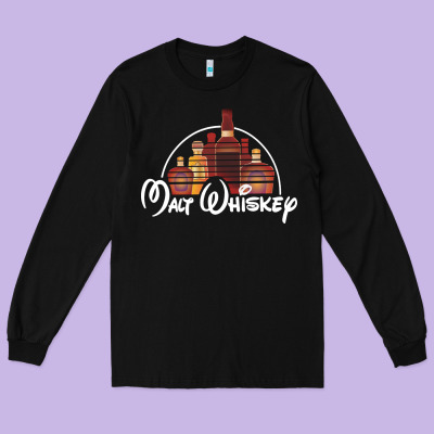 Malt Whiskey Long Sleeve Tee Designed By Artisfamous