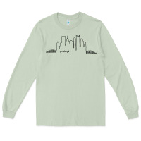 Matcha pittsburgh skyline city Long Sleeve Tee - artisFamous