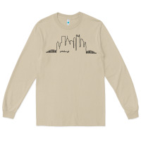 Mushroom pittsburgh skyline city Long Sleeve Tee - artisFamous
