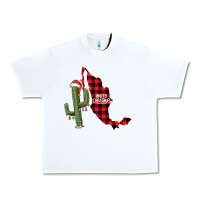 White Merry Christmas Urban Heavy Tee - CowhideDigitalArt