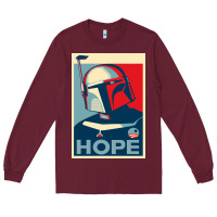 Burgundy boba fett for president Long Sleeve Tee - artisFamous