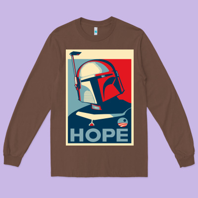 Boba Fett For President Long Sleeve Tee Designed By Artisfamous