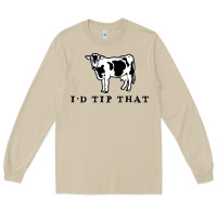 Mushroom i'd tip that funny cow tipping design Long Sleeve Tee - artisFamous