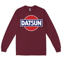 Burgundy New Japanese Datsun Fanatics Long Sleeve Tee - artisFamous