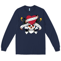 Navy Funny Ed Hardy Sarcasme Saying New Long Sleeve Tee - artisFamous