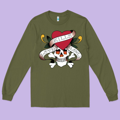 Funny Ed Hardy Sarcasme Saying New Long Sleeve Tee Designed By Artisfamous