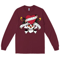 Burgundy Funny Ed Hardy Sarcasme Saying New Long Sleeve Tee - artisFamous
