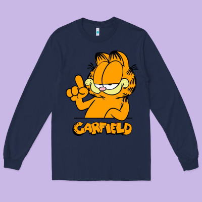 Funny Garfild New Vector Design Long Sleeve Tee Designed By Artisfamous