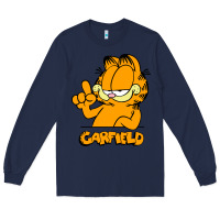 Navy Funny Garfild new vector design Long Sleeve Tee - artisFamous