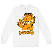 White Funny Garfild new vector design Long Sleeve Tee - artisFamous