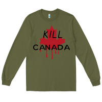 Army Green The Blame Canada New Long Sleeve Tee - artisFamous