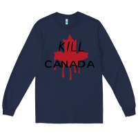 Navy The Blame Canada New Long Sleeve Tee - artisFamous