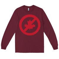 Burgundy The Blame canada Long Sleeve Tee - artisFamous