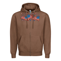 Chestnut fourth of july american flag Zipper Hoodie - RanaPortraitStore