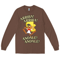 Chestnut Funny Speedy Arriba arriba New Long Sleeve Tee - artisFamous