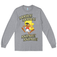 Heather Grey Funny Speedy Arriba arriba New Long Sleeve Tee - artisFamous