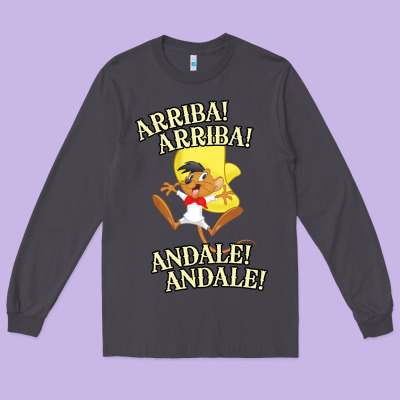 Funny Speedy Arriba Arriba New Long Sleeve Tee Designed By Artisfamous