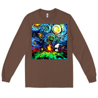Chestnut starry night print van gogh parody Long Sleeve Tee - artisFamous