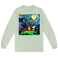 Matcha starry night print van gogh parody Long Sleeve Tee - artisFamous