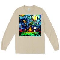Mushroom starry night print van gogh parody Long Sleeve Tee - artisFamous