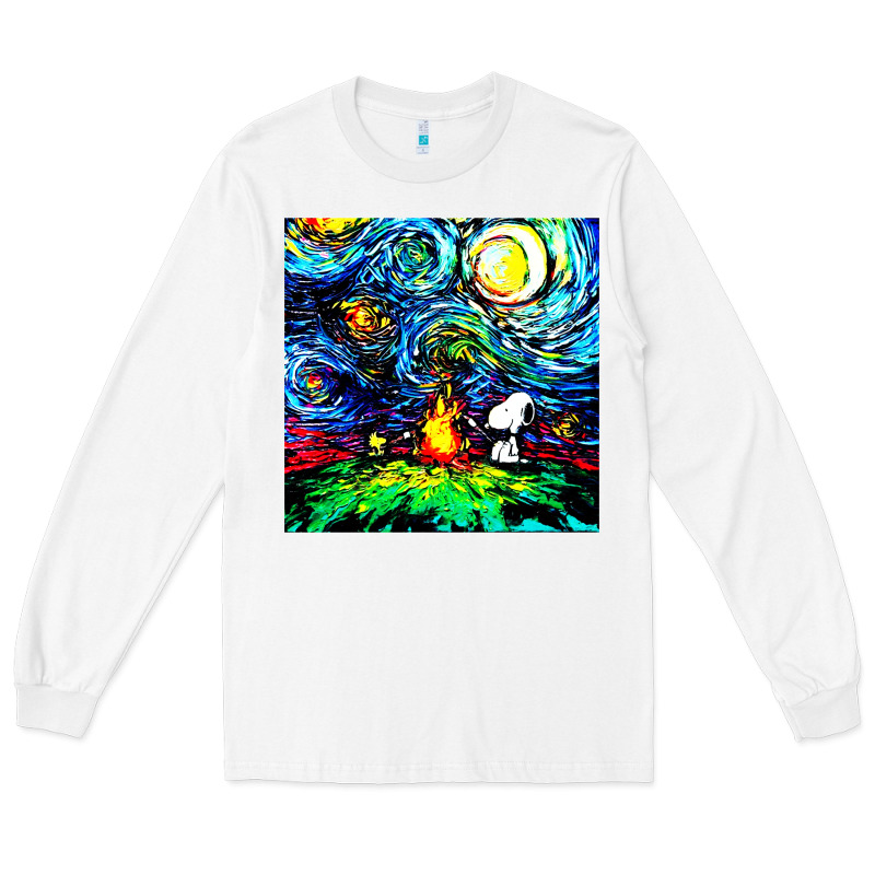 Starry Night Print Van Gogh Parody Long Sleeve Tee by artisFamous | Teevron