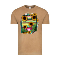 Vintage Camel New Mexico Map Sunflower Cactus Serape Vintage Tee - RanaPortraitStore
