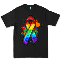 Black Pride ribbon Premium Tee - FaDigitalArtStudio