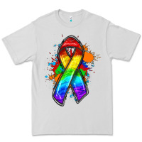 Dove Grey Pride ribbon Premium Tee - FaDigitalArtStudio