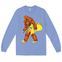 Colony Blue bigfoot carrying taco Long Sleeve Tee - artisFamous