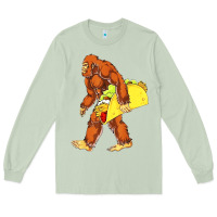 Matcha bigfoot carrying taco Long Sleeve Tee - artisFamous