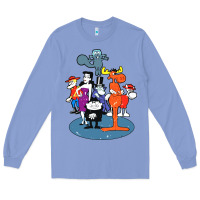 Colony Blue rocky & bullwinkle and friends Long Sleeve Tee - artisFamous